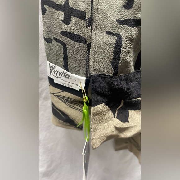 Silk kimono style jacket & scarf NWT sz L - Picture 3 of 8